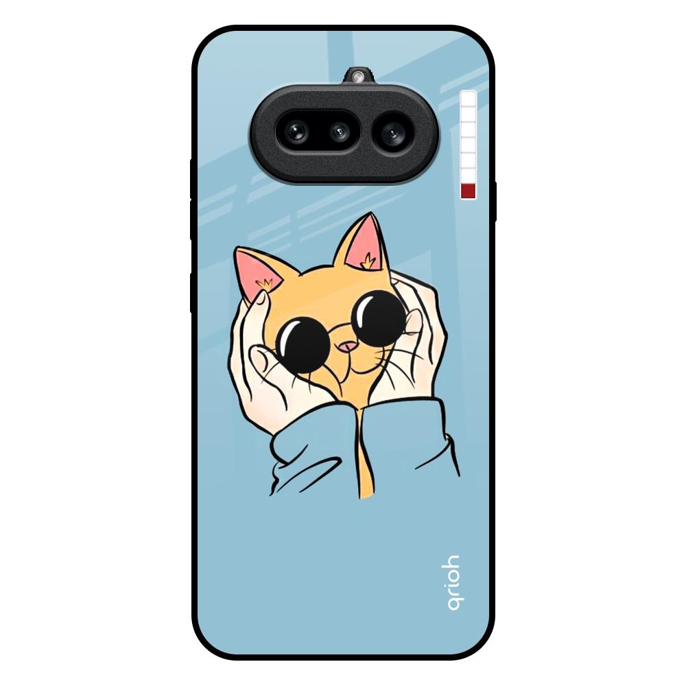 Adorable Cute Kitty Nothing Phone 4a 5G Glass Back Cover Online
