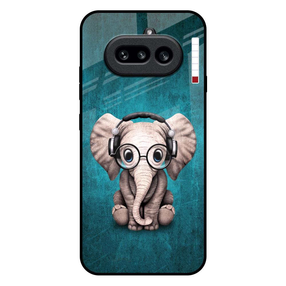 Adorable Baby Elephant Nothing Phone 4a 5G Glass Back Cover Online
