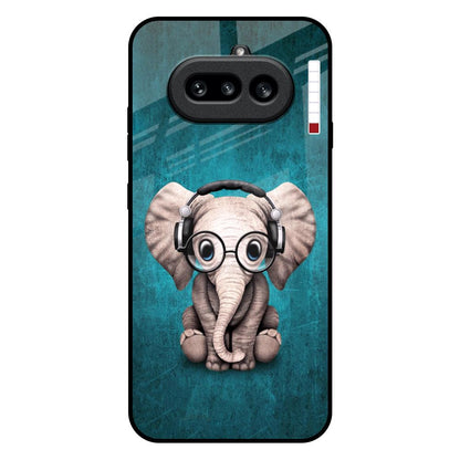 Adorable Baby Elephant Nothing Phone 4a 5G Glass Back Cover Online
