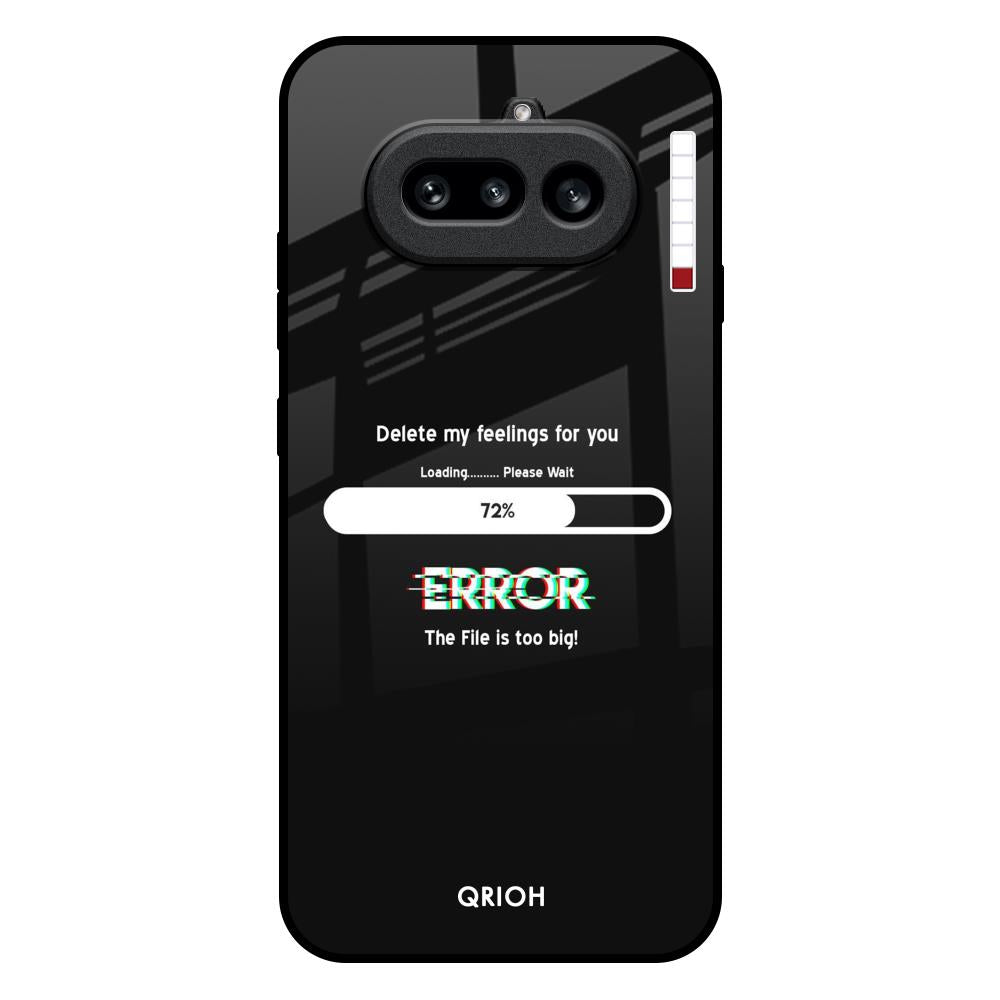 Error Nothing Phone 4a 5G Glass Back Cover Online