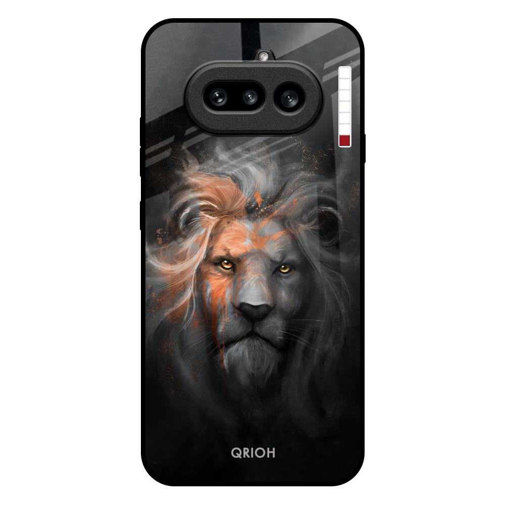 Devil Lion Nothing Phone 4a 5G Glass Back Cover Online