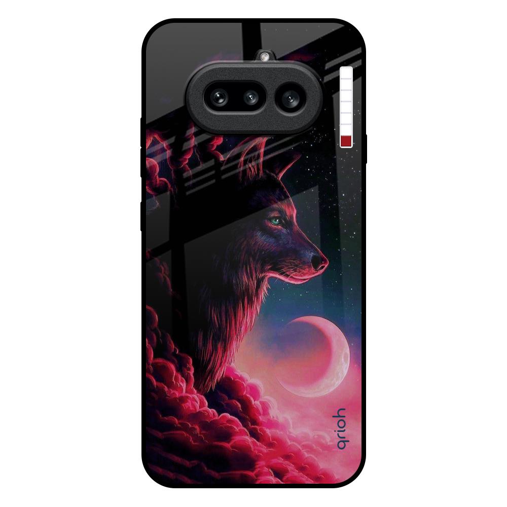 Moon Wolf Nothing Phone 4a 5G Glass Back Cover Online
