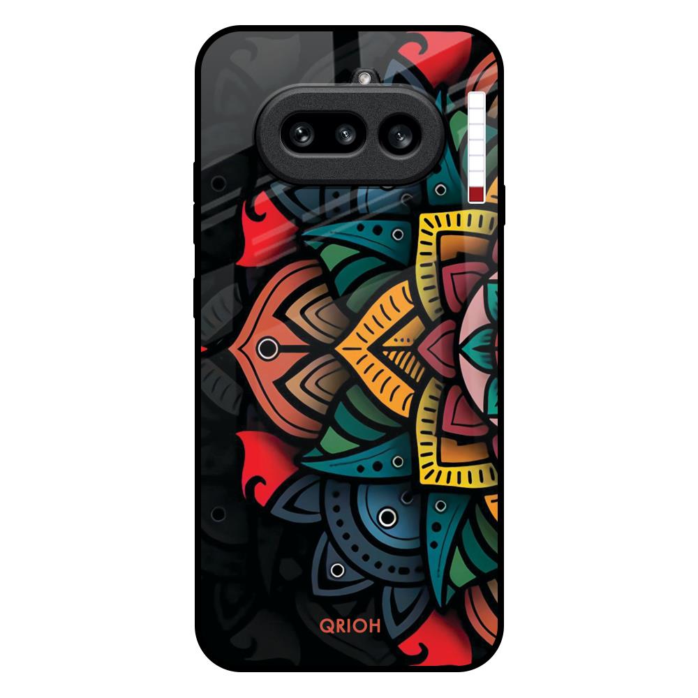 Retro Gorgeous Flower Nothing Phone 4a 5G Glass Back Cover Online