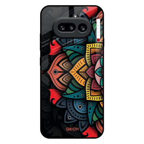 Retro Gorgeous Flower Nothing Phone 4a 5G Glass Back Cover Online