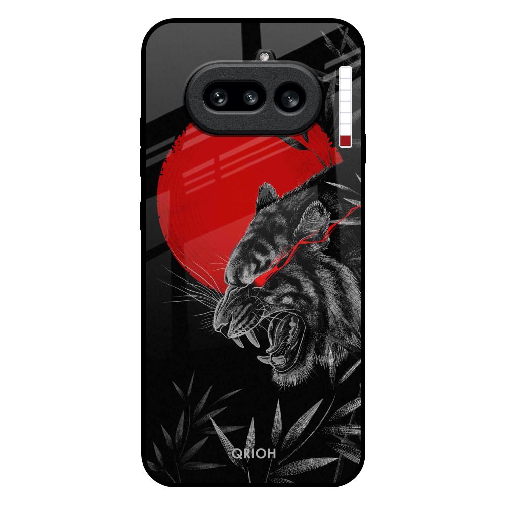 Red Moon Tiger Nothing Phone 4a 5G Glass Back Cover Online