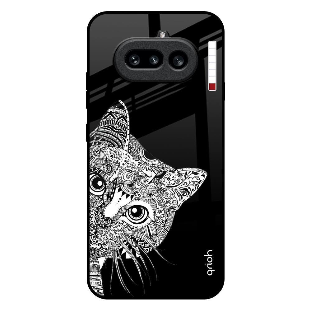 Kitten Mandala Nothing Phone 4a 5G Glass Back Cover Online