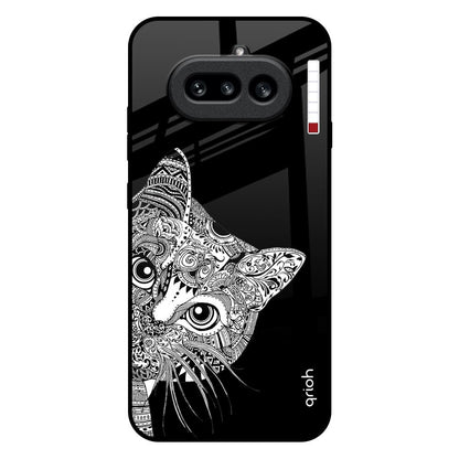 Kitten Mandala Nothing Phone 4a 5G Glass Back Cover Online