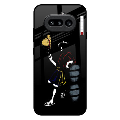 Luffy Line Art Nothing Phone 4a 5G Glass Back Cover Online