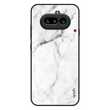 Modern White Marble Nothing Phone 4a 5G Glass Back Cover Online