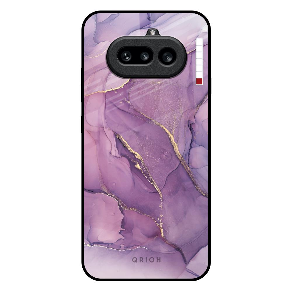 Purple Gold Marble Nothing Phone 4a 5G Glass Back Cover Online