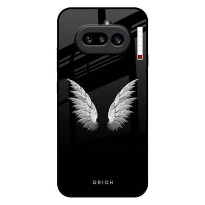 White Angel Wings Nothing Phone 4a 5G Glass Back Cover Online