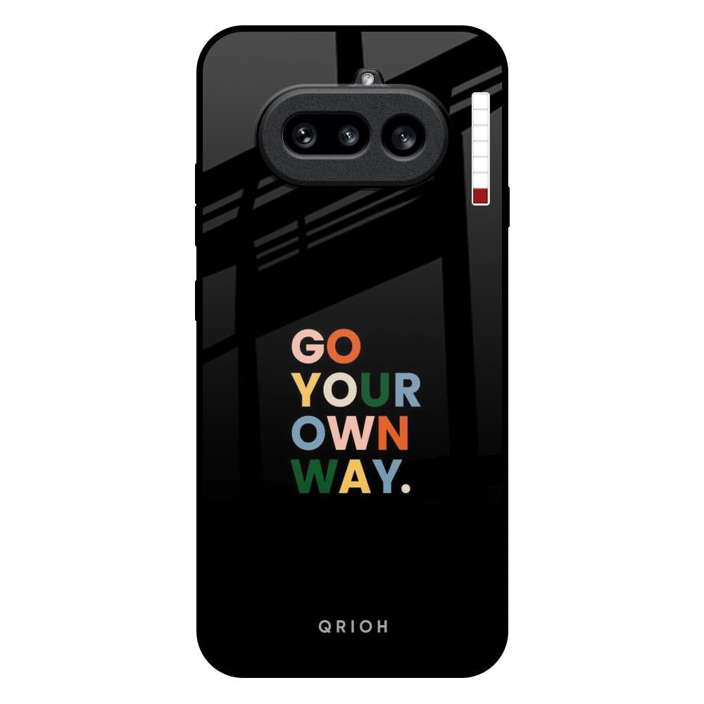 Go Your Own Way Nothing Phone 4a 5G Glass Back Cover Online