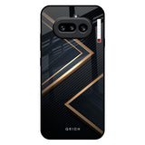 Sleek Golden & Navy Nothing Phone 4a 5G Glass Back Cover Online