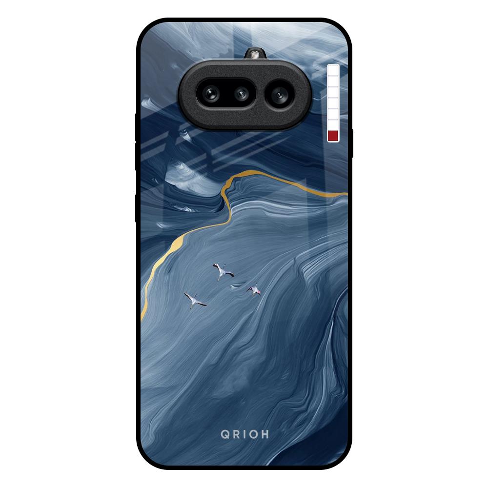 Deep Ocean Marble Nothing Phone 4a 5G Glass Back Cover Online