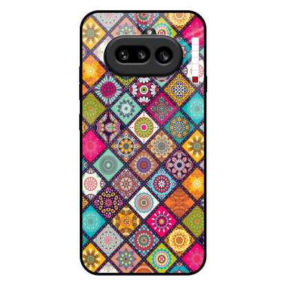 Multicolor Mandala Nothing Phone 4a 5G Glass Back Cover Online