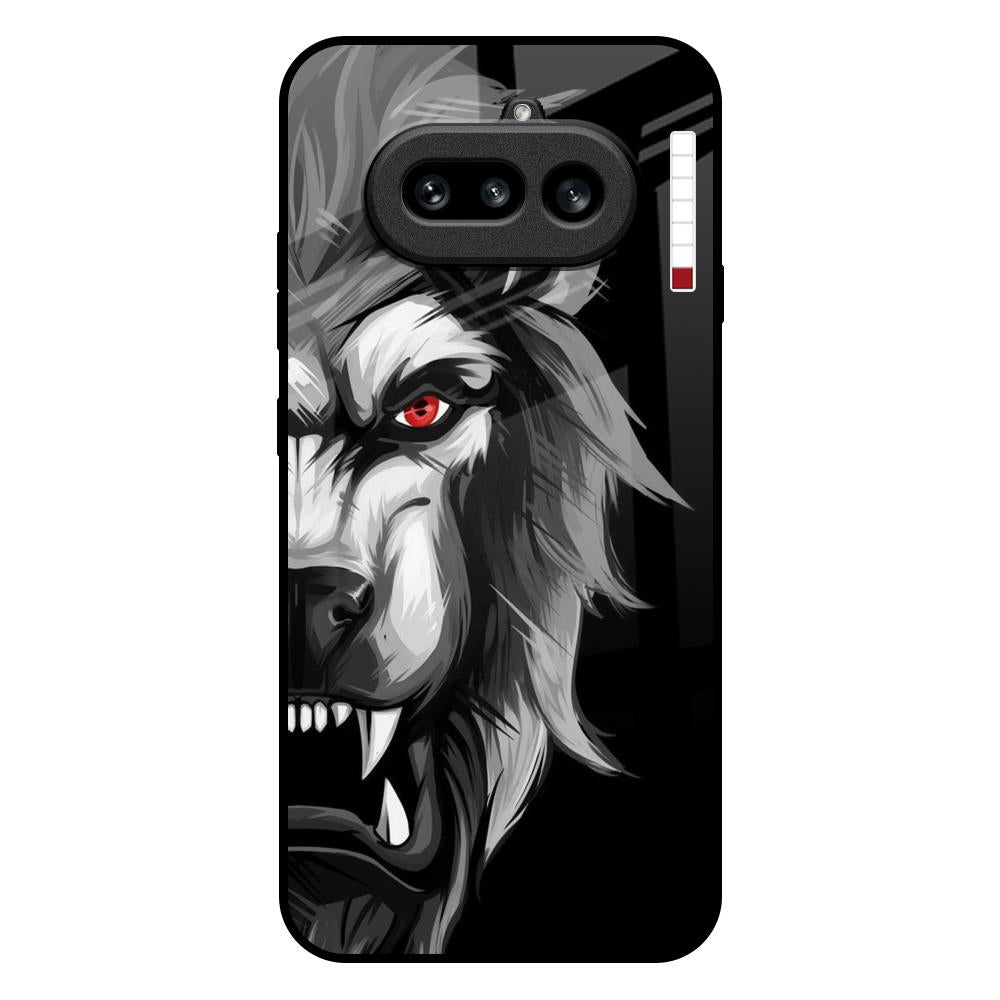 Wild Lion Nothing Phone 4a 5G Glass Back Cover Online