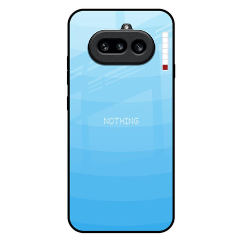 Wavy Blue Pattern Nothing Phone 4a 5G Glass Back Cover Online