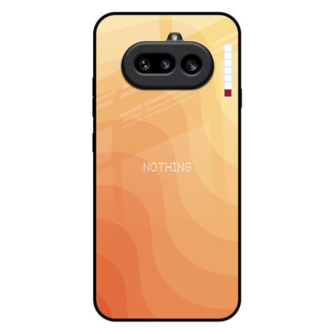Orange Curve Pattern Nothing Phone 4a 5G Glass Back Cover Online