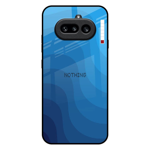 Blue Wave Abstract Nothing Phone 4a 5G Glass Back Cover Online