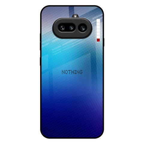 Blue Rhombus Pattern Nothing Phone 4a 5G Glass Back Cover Online