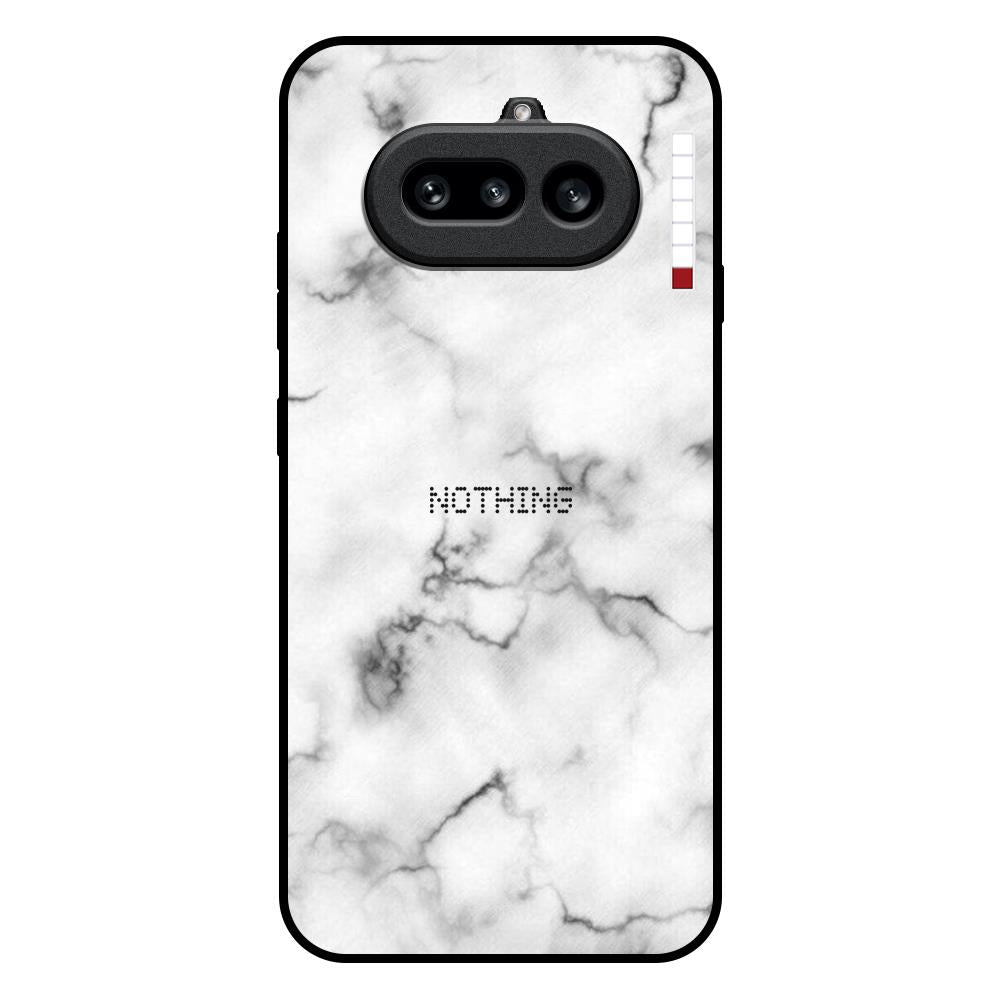 Satin White Marble Nothing Phone 4a 5G Glass Back Cover Online