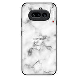 Satin White Marble Nothing Phone 4a 5G Glass Back Cover Online