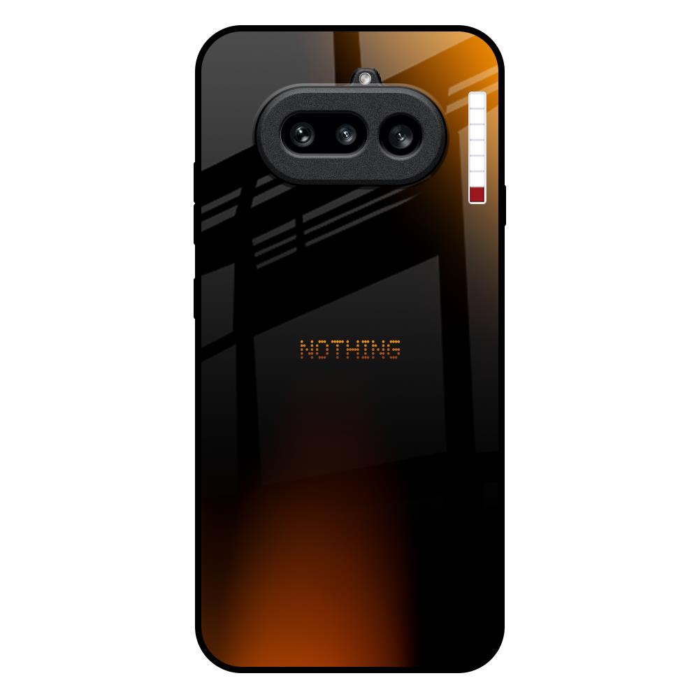 Orange Black Fusion Nothing Phone 4a 5G Glass Back Cover Online