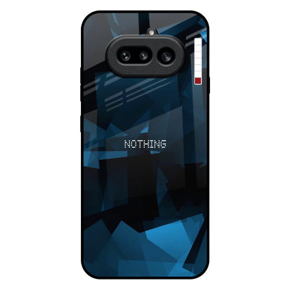 Polygonal Blue Box Nothing Phone 4a 5G Glass Back Cover Online