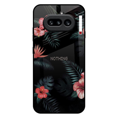 Tropical Art Flower Nothing Phone 4a 5G Glass Back Cover Online