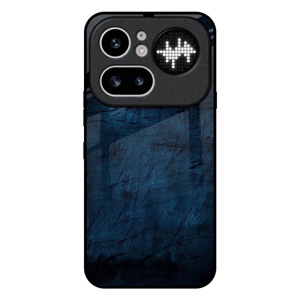 Dark Blue Grunge Nothing Phone 4a Pro 5G Glass Back Cover Online
