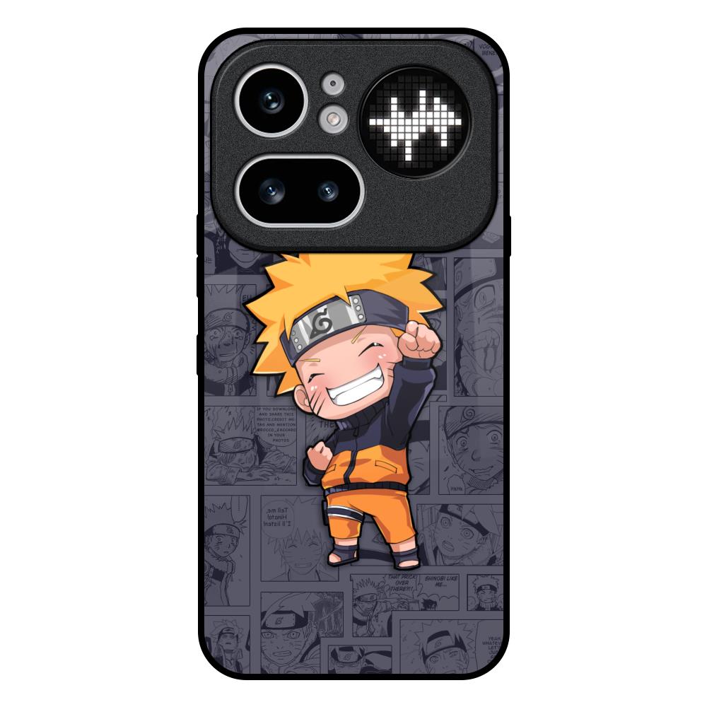 Orange Chubby Nothing Phone 4a Pro 5G Glass Back Cover Online