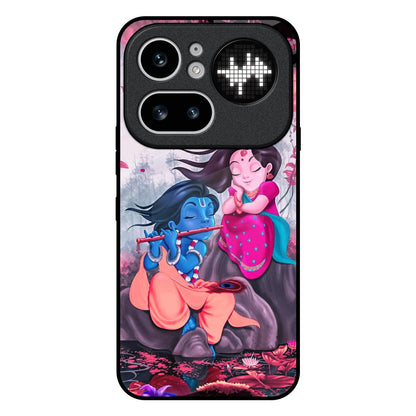 Radha Krishna Art Nothing Phone 4a Pro 5G Glass Back Cover Online