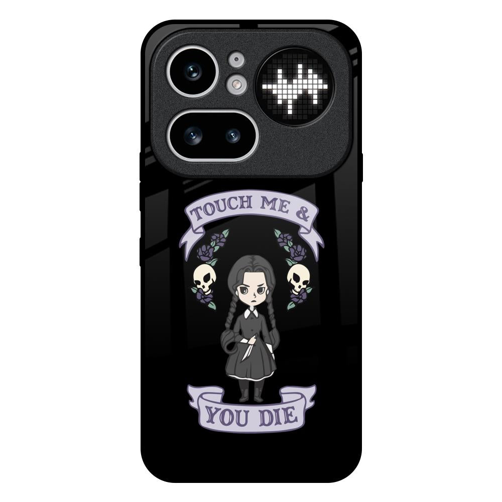 Touch Me & You Die Nothing Phone 4a Pro 5G Glass Back Cover Online