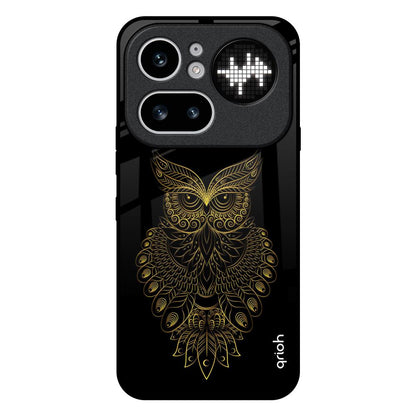 Golden Owl Nothing Phone 4a Pro 5G Glass Back Cover Online