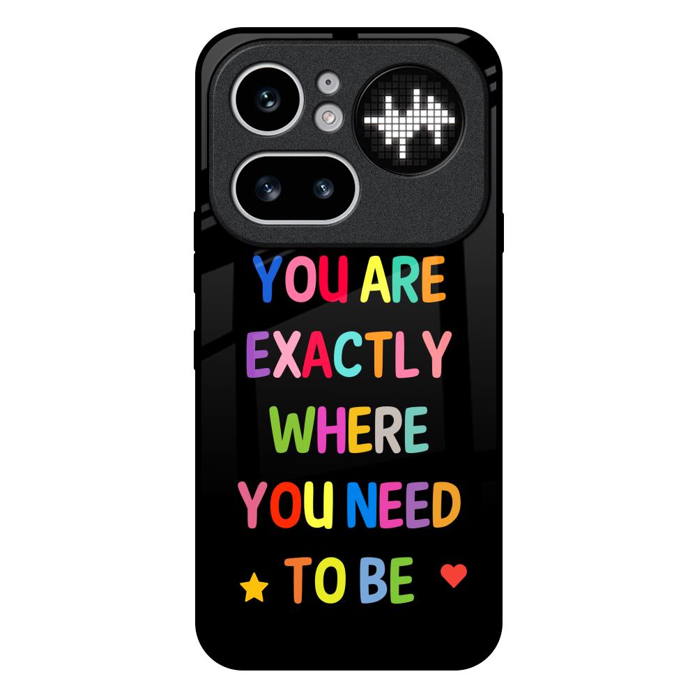 Magical Words Nothing Phone 4a Pro 5G Glass Back Cover Online