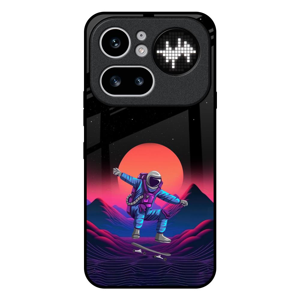Retro Astronaut Nothing Phone 4a Pro 5G Glass Back Cover Online