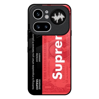 Supreme Ticket Nothing Phone 4a Pro 5G Glass Back Cover Online