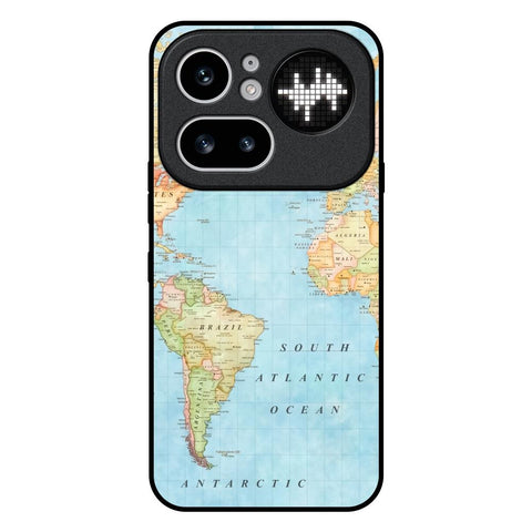 Travel Map Nothing Phone 4a Pro 5G Glass Back Cover Online