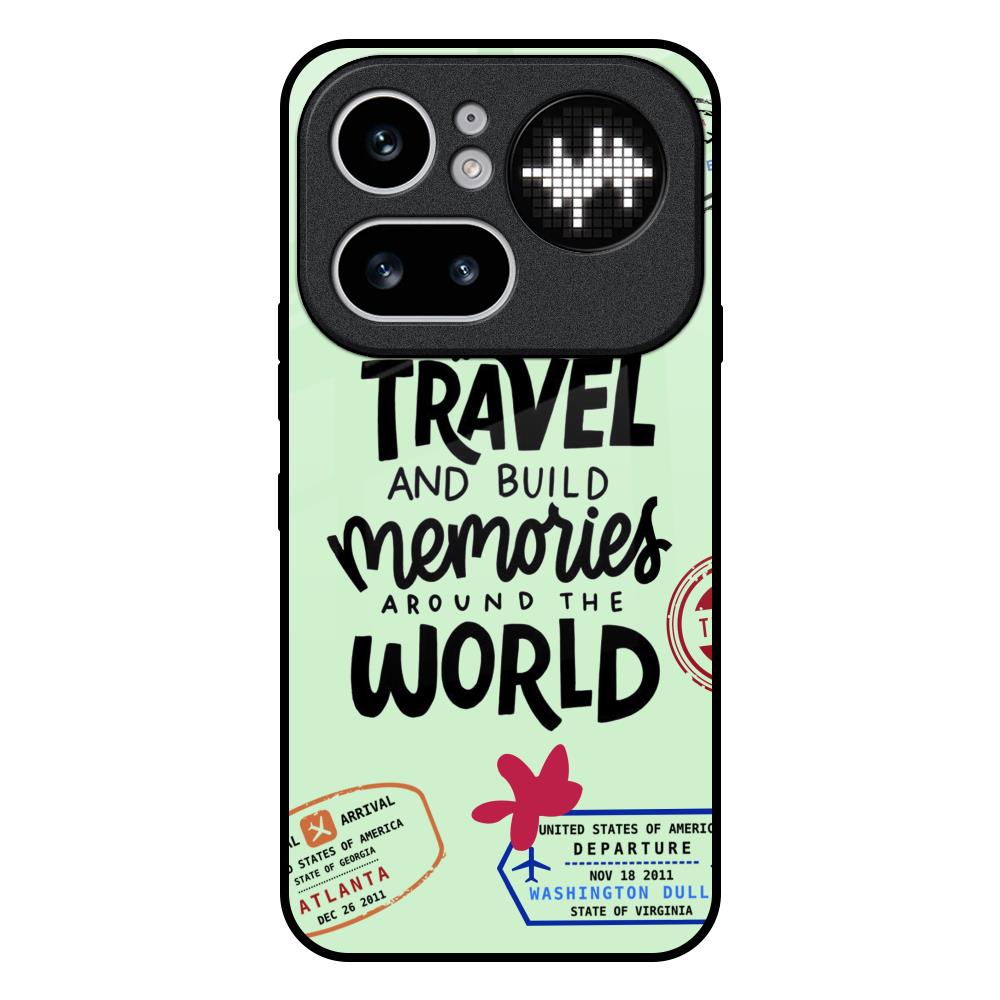 Travel Stamps Nothing Phone 4a Pro 5G Glass Back Cover Online