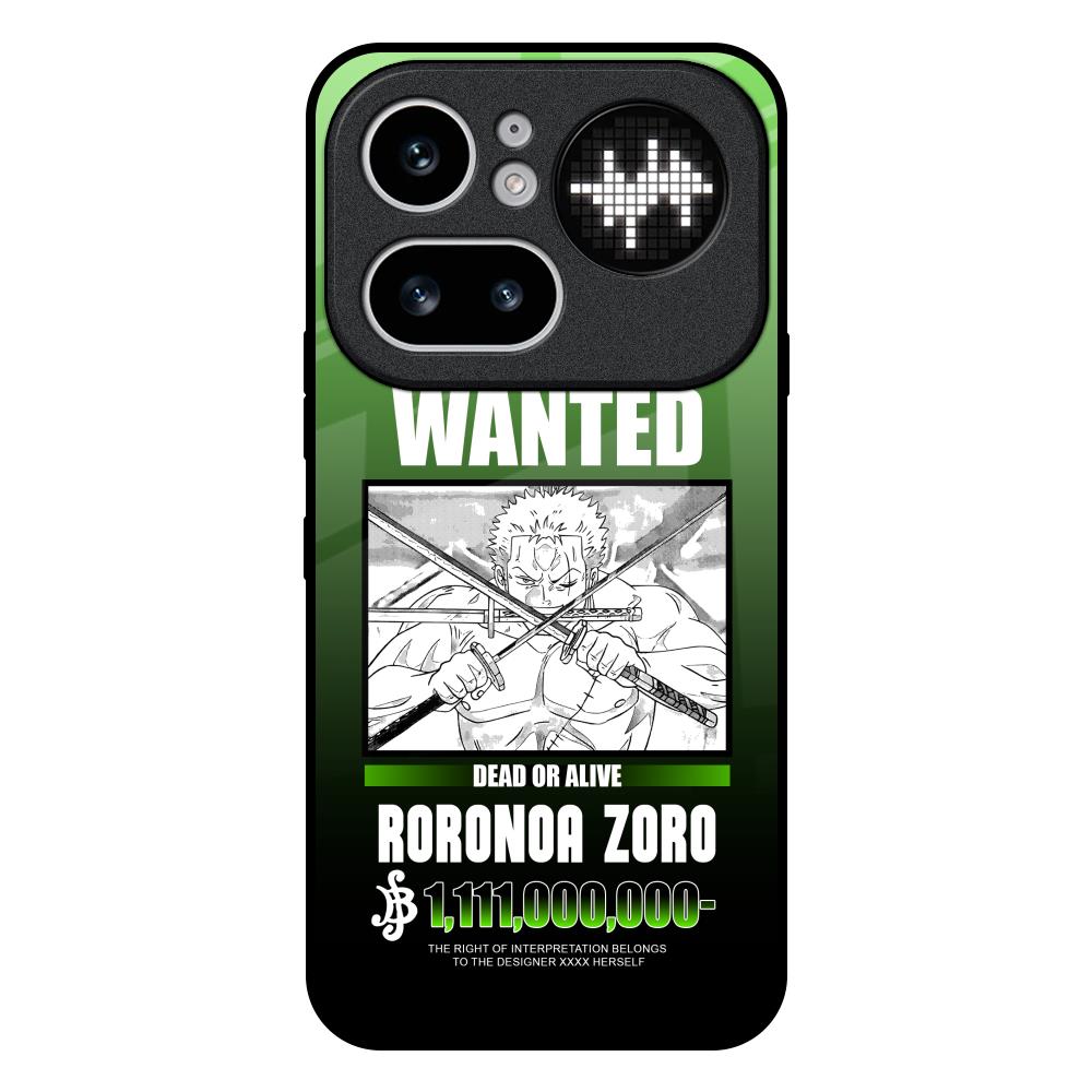 Zoro Wanted Nothing Phone 4a Pro 5G Glass Back Cover Online