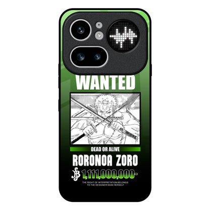 Zoro Wanted Nothing Phone 4a Pro 5G Glass Back Cover Online