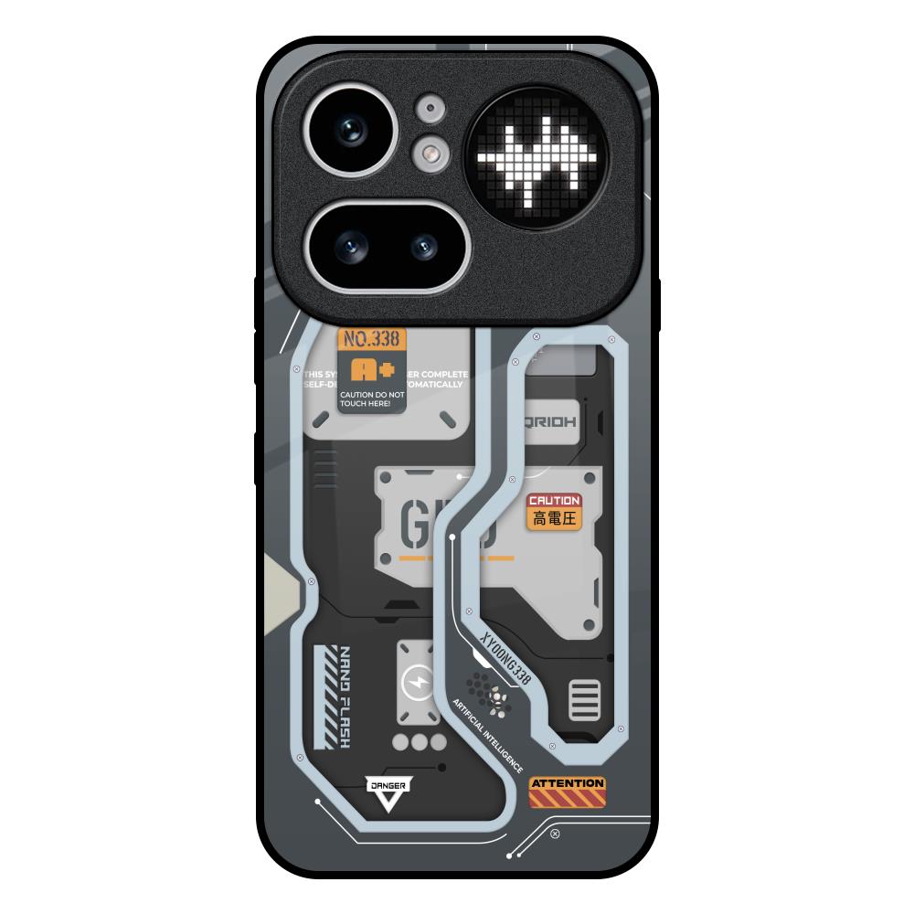Retro Futuristic Nothing Phone 4a Pro 5G Glass Back Cover Online