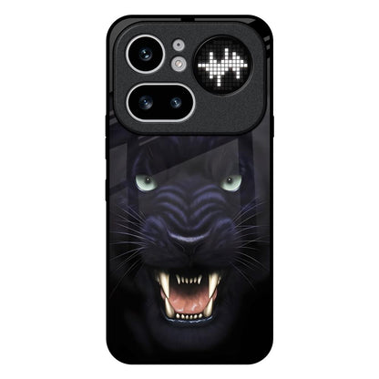 Angry Black Tiger Nothing Phone 4a Pro 5G Glass Back Cover Online