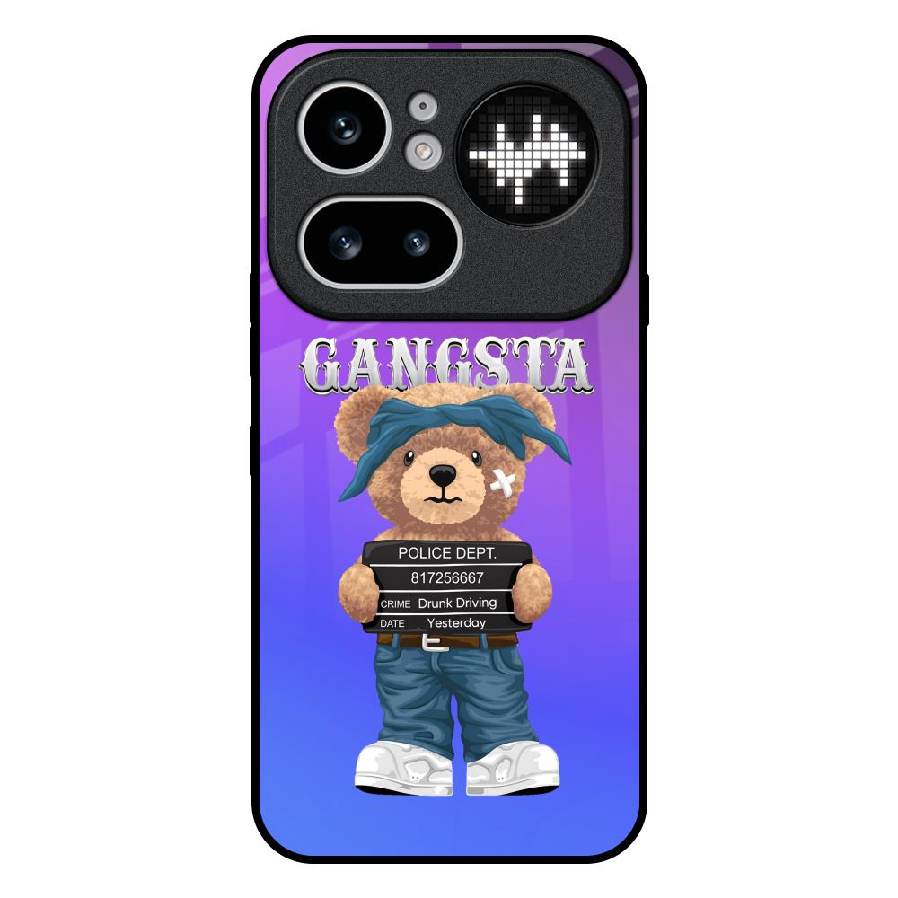 Gangsta Bear Nothing Phone 4a Pro 5G Glass Back Cover Online