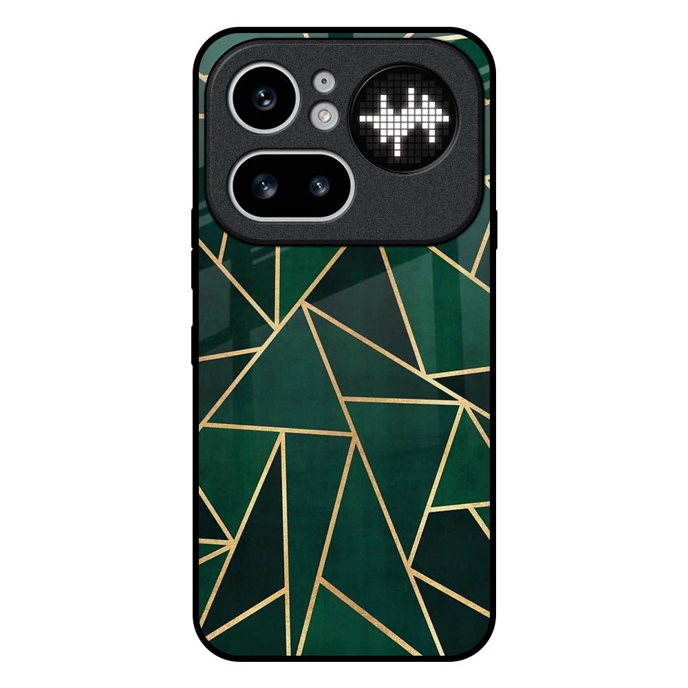 Abstract Green Nothing Phone 4a Pro 5G Glass Back Cover Online