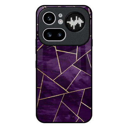 Geometric Purple Nothing Phone 4a Pro 5G Glass Back Cover Online