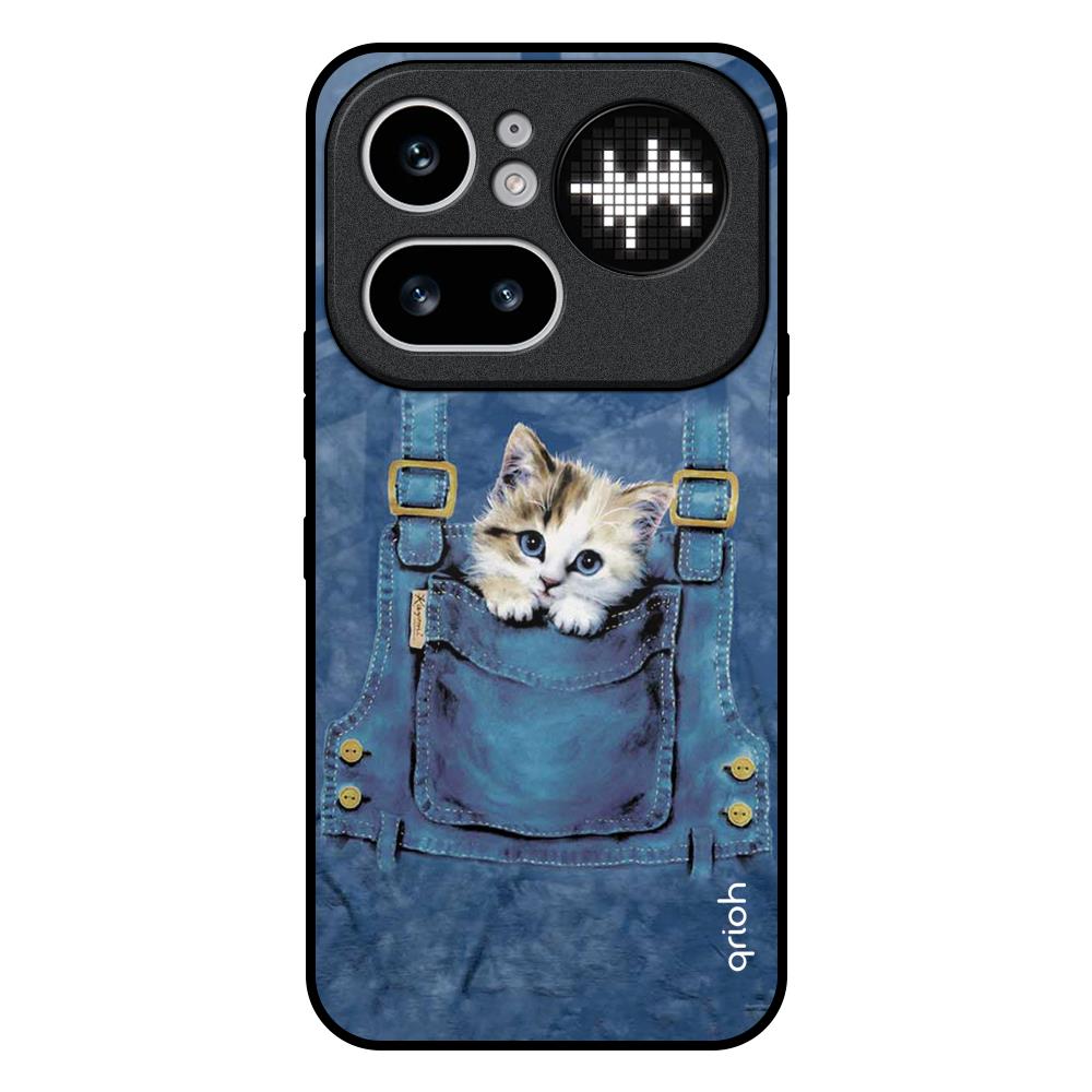 Kitty In Pocket Nothing Phone 4a Pro 5G Glass Back Cover Online