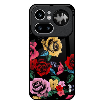 Floral Decorative Nothing Phone 4a Pro 5G Glass Back Cover Online