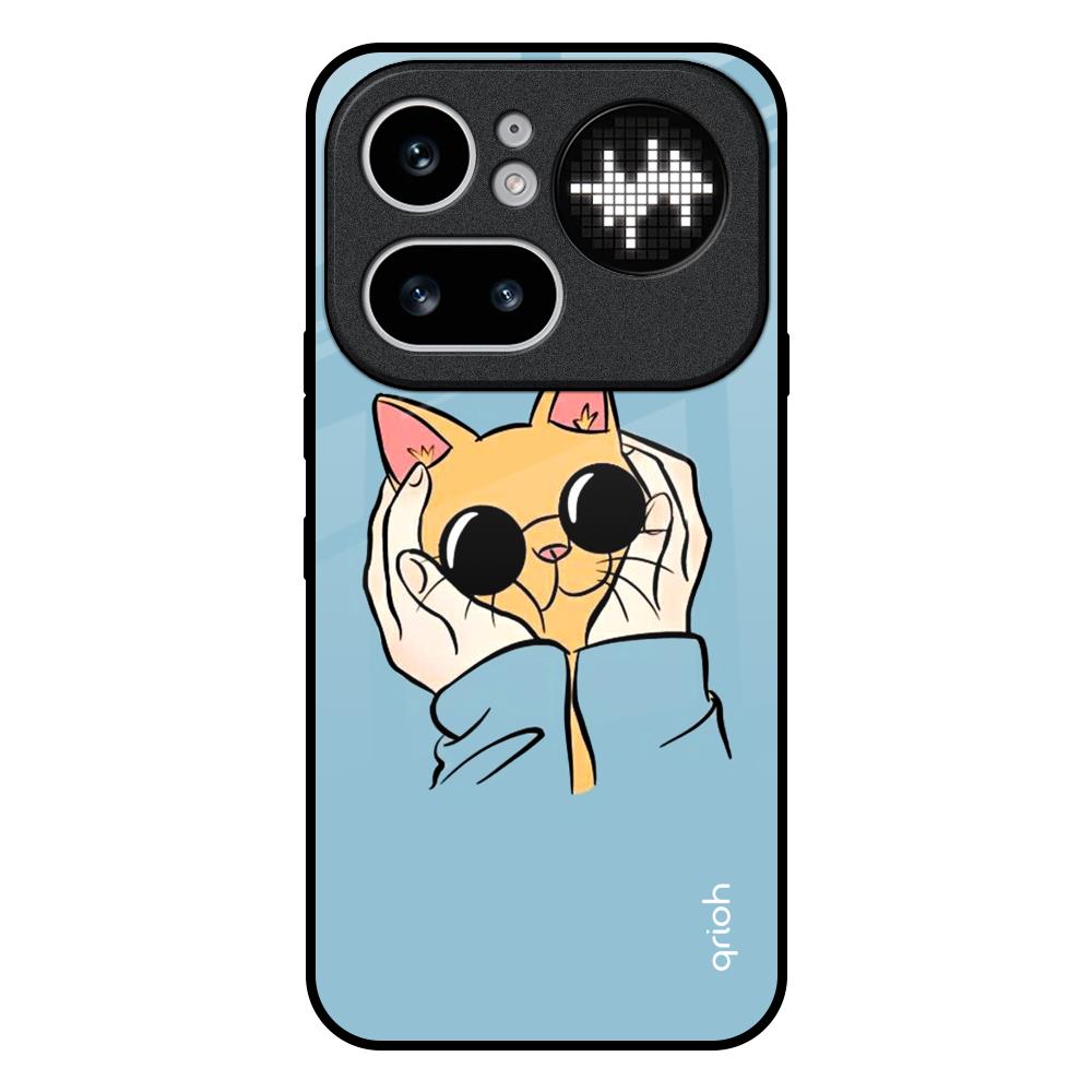 Adorable Cute Kitty Nothing Phone 4a Pro 5G Glass Back Cover Online