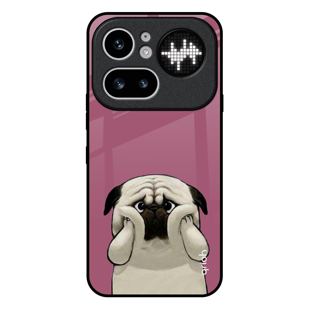 Funny Pug Face Nothing Phone 4a Pro 5G Glass Back Cover Online